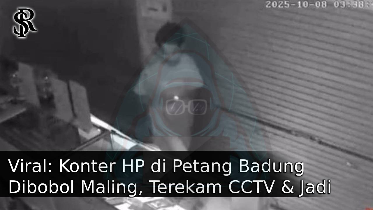 Viral: Konter HP di Petang Badung Dibobol Maling, Terekam CCTV & Jadi Perhatian Warga
