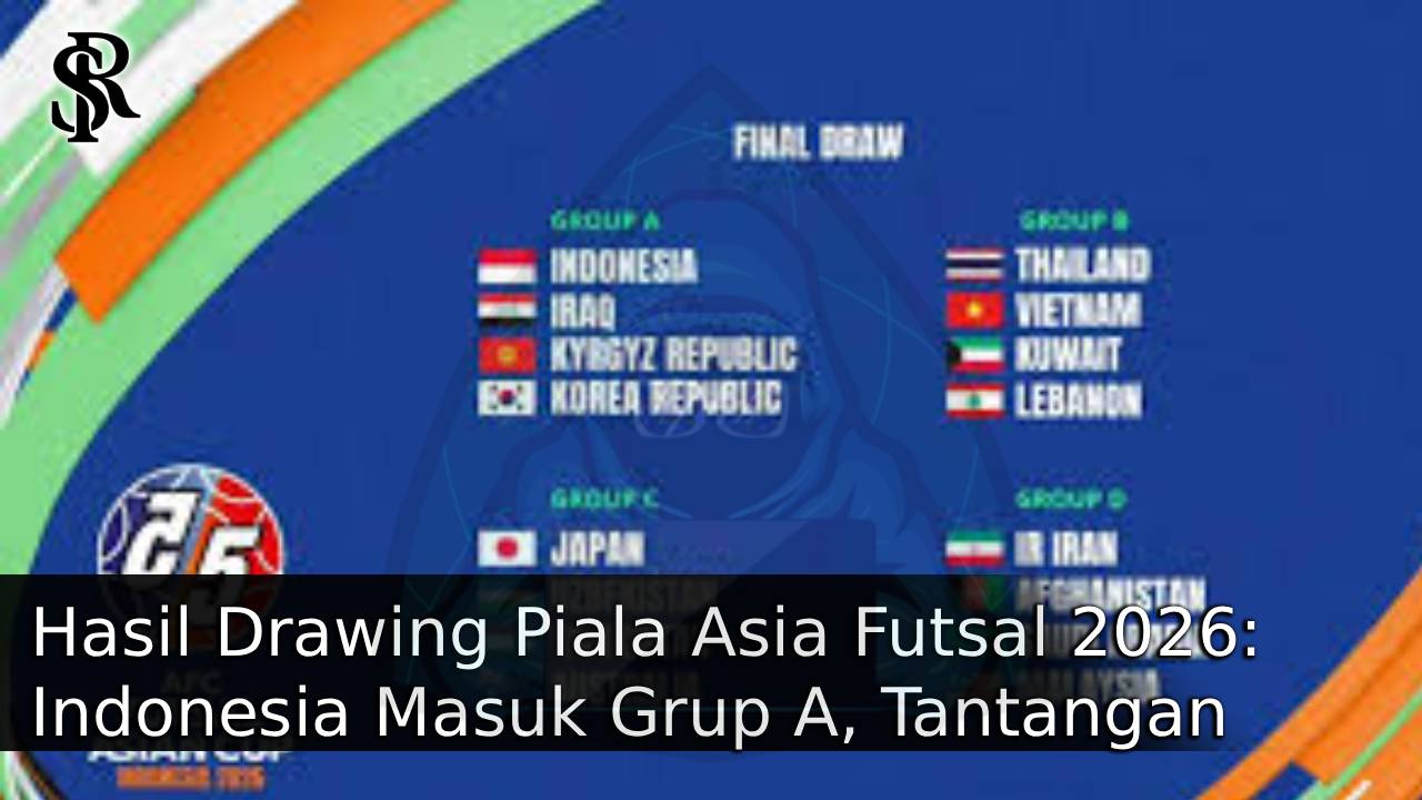 Hasil Drawing Piala Asia Futsal 2026: Indonesia Masuk Grup A, Tantangan Berat Menanti